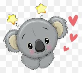 Cutiepie Koala Bear Topstickers Trendingstickers Love - Cute Baby Koala Drawing Png,Koala Transparent