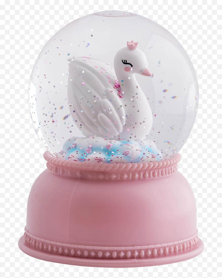 Snowglobe Light Swan - Snow Globe Pink Swan Png,Snow Globe Png