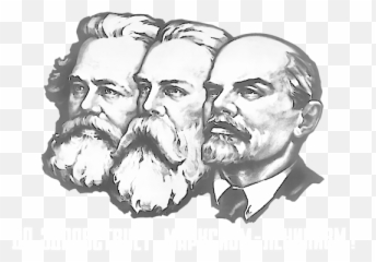 Marx - Engels Lenin Soviet Propaganda Poster Baby Onesie Marx Engels And Lenin Png,Lenin Png
