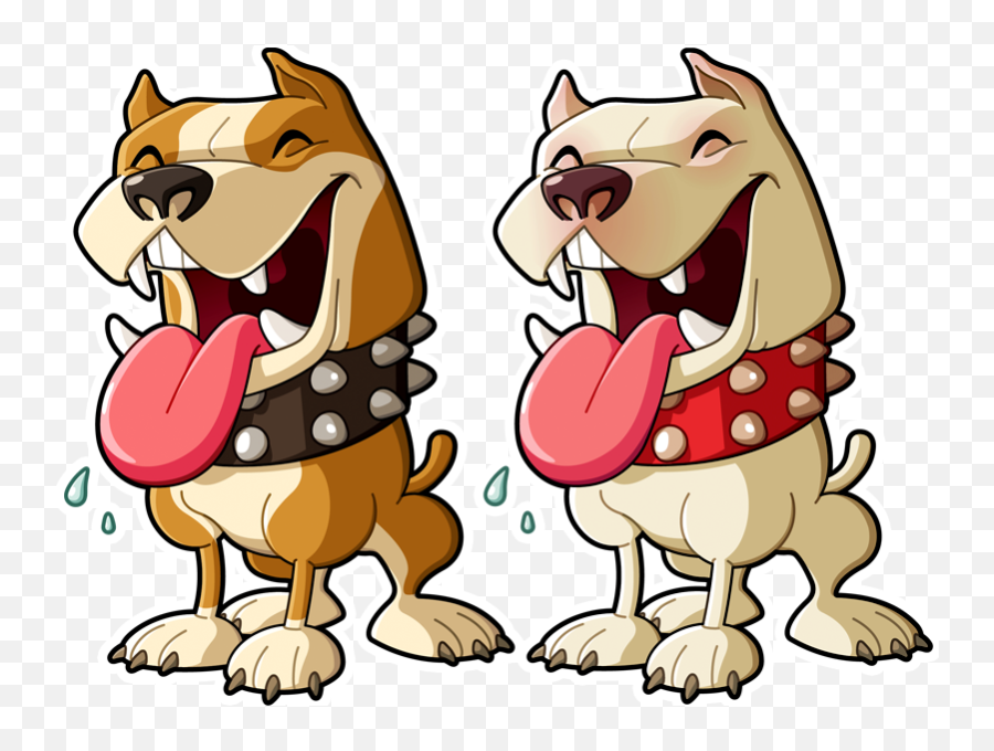 Download Hd Pitbull Clipart Dog Scratch - Pit Bull Dog Cartoon Png,Pitbull Png