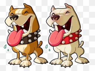 Download Hd Pitbull Clipart Dog Scratch - Pit Bull Dog Cartoon Png,Pitbull Png