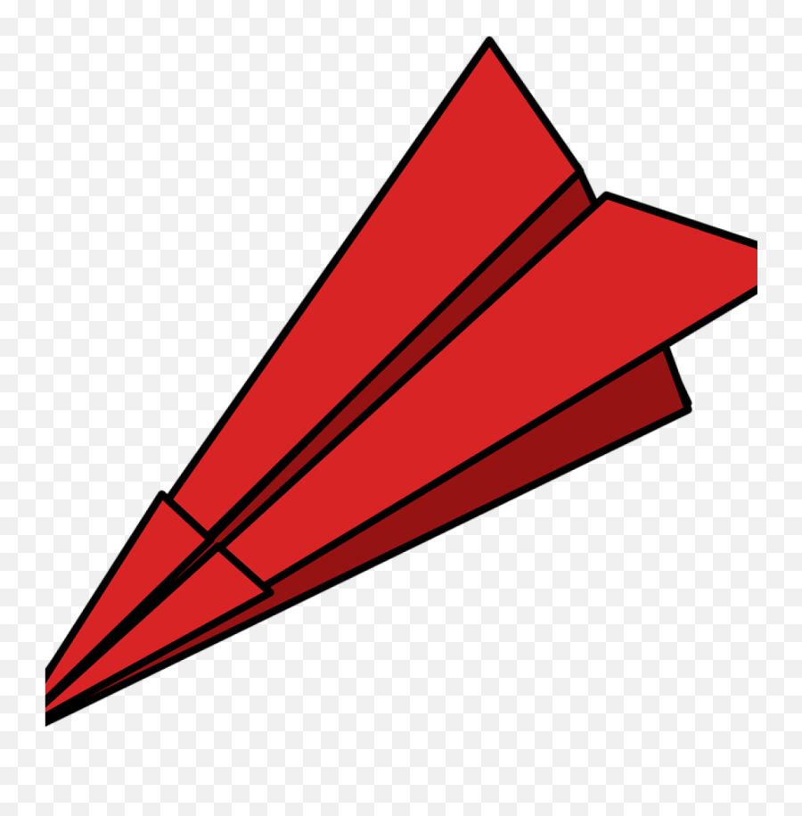 Paper Airplane Clipart Plane Folded - Paper Airplane Clipart Free Png,Paper Plane Png