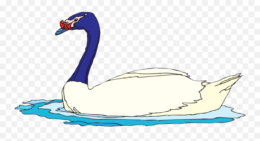 Swimming Goose Clip Art - Warna Gambar Angsa Png,Swimming Clipart Png