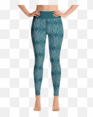 Squiggly Lines Yoga Pants - Leggings png