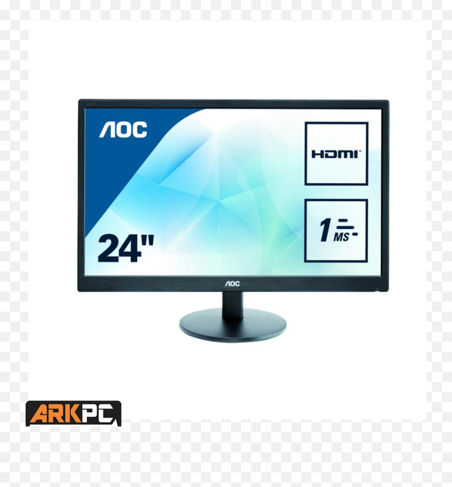 Pc Monitor 24 1ms Full Hd Hdmidvivga - Aoc E2470swh Monitor Png,Monitor Png