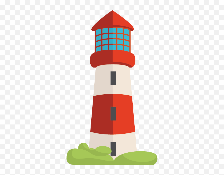 Red And White Lighthouse Kids Sticker - Nautical Lighthouse Clipart Png,Lighthouse Transparent Background