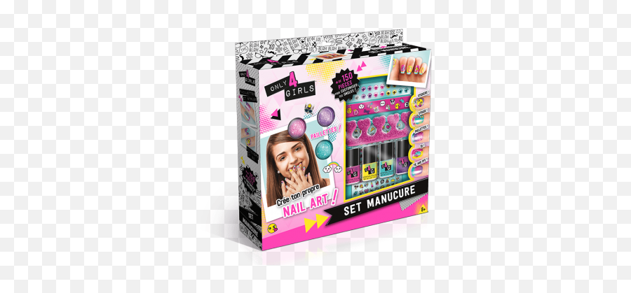 Emoji - Pop Nail Art Kit Only 4 Girls Canal Toys Set Manucure Enfant Png,Nails Emoji Png