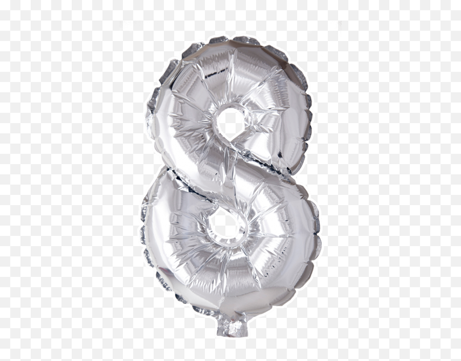 Foilballoon No 8 16u0027u0027 - Silver 16u0027u0027 Numbers Foil Balloon Png,Silver Balloons Png