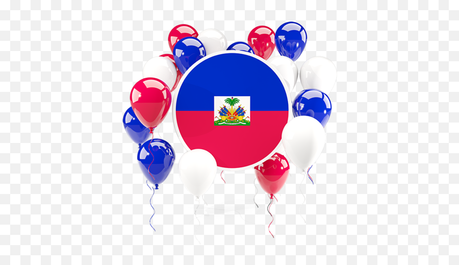 Round Flag With Balloons - Albanian Flags With Balloons Png,Haitian Flag Png