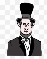 How To Draw Abraham Lincoln - Step by Easy Drawing png