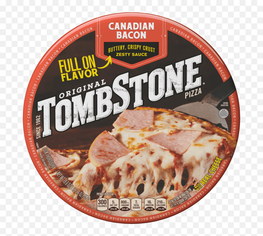 Canadian Bacon Frozen Pizza Original Tombstone - Tombstone Supreme Pizza Calories Png,Bacon Transparent