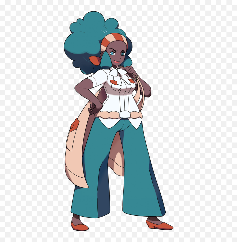 Lenora - Bulbapedia The Communitydriven Pokémon Encyclopedia Normal Type Gym Leader Png,Black And White Anime Png