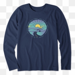 Womenu0027s Colorful Trippy Trip Long Sleeve Crusher Tee Life - Long Sleeve Png,Trippy Png