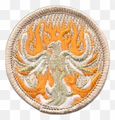 Glow Phoenix Patrol Patch - Embroidered png