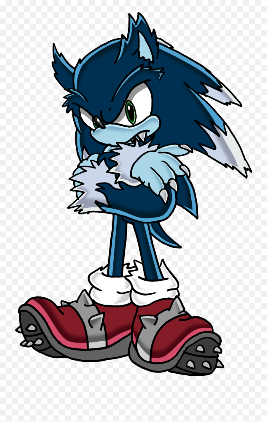 Better Werewolves Than Jacob - Sonic Unleashed Werehog Art Sonic The Werehog Monster Png,Sonic Unleashed Logo