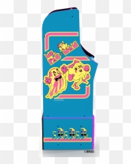 Ms Pacman Arcade Machine With Riser Arcade1up Png
