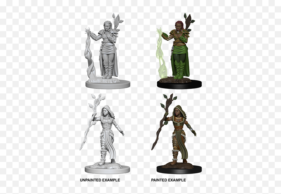 Nolzuru0027s Marvelous Miniatures Human Female Druid 72640 - Human Female Druid Miniature Png,Druid Png