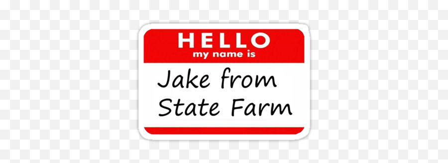 Pin - Jake State Farm Name Tag Png,State Farm Logo Transparent