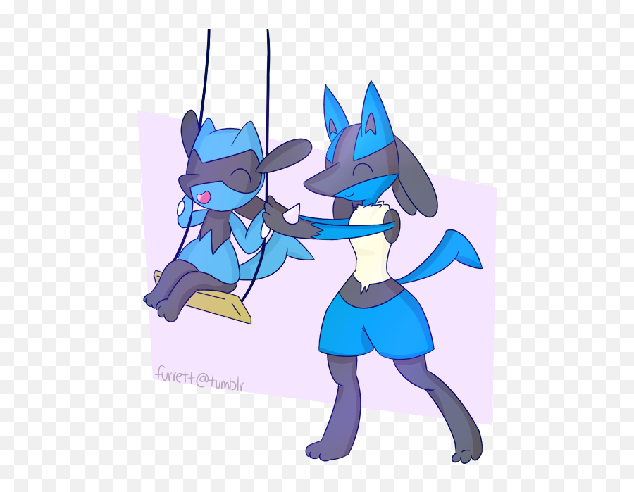 Swing Time With Lucario And Riolu Pokémon Know Your Meme - Super Smash Bros Ultimate Lucario Memes Png,Lucario Transparent