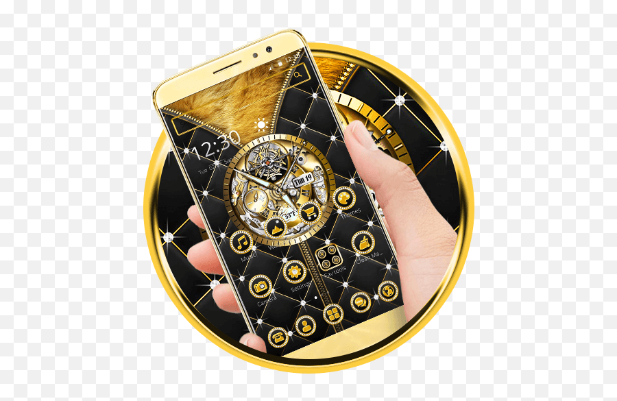 Royal Clock Gold Luxury For Android - Download Cafe Bazaar Rugged Png,Gold Clock Png