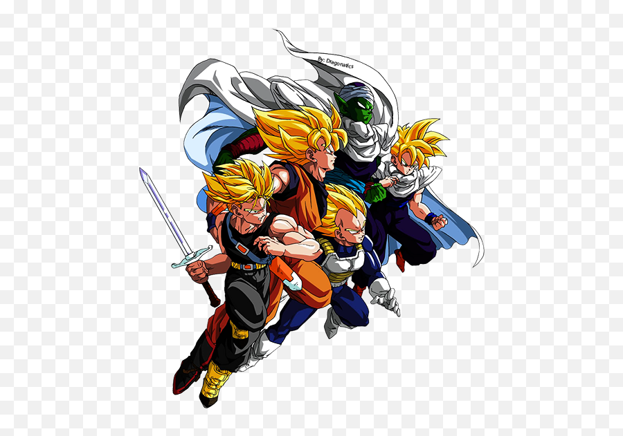 Viu É Para Isso Mesmo Que O App Perfeito - Dragon Ball Z Vegeta Son Goku Trunks Gohanwallpaper Png,Future Trunks Png