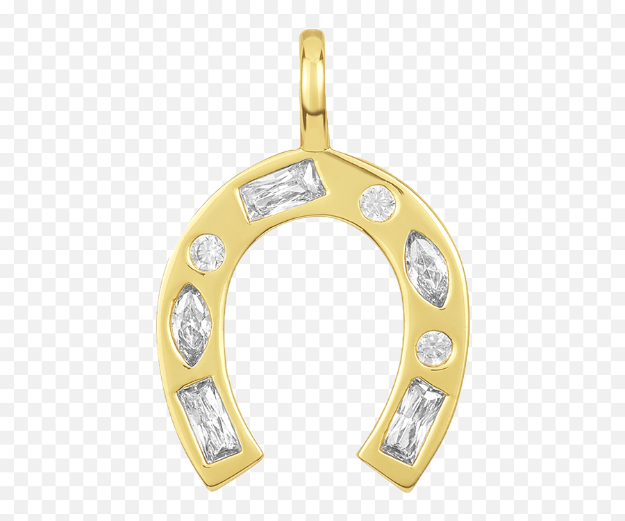 Icons Lucky Horse Shoe Necklace Charm U2013 Melinda Maria Jewelry - Horseshoe Png,Icon Lucky 13