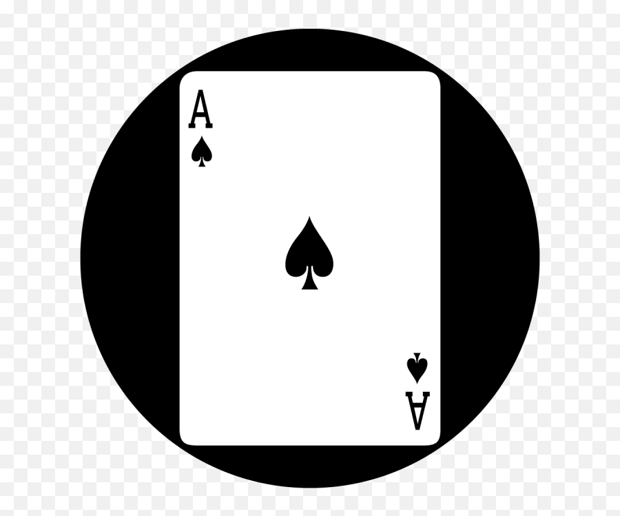 Ace Card Clipart Individual - Ace Of Spades Cartoon Png Card High Resolution Ace Of Spades,Ace Of Spades Icon