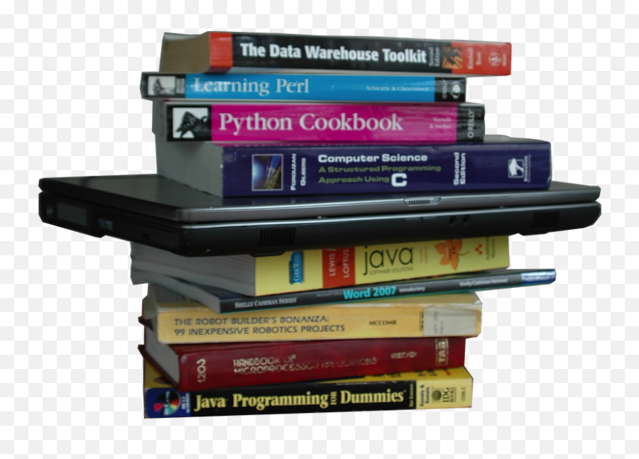 August 25 - Computer Science Book Stack Transparent Stack Of Programming Books Png,Book Stack Png