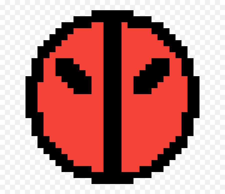 Pixilart - Deadpool Face Pixel Art Png,Dead Pool Logo