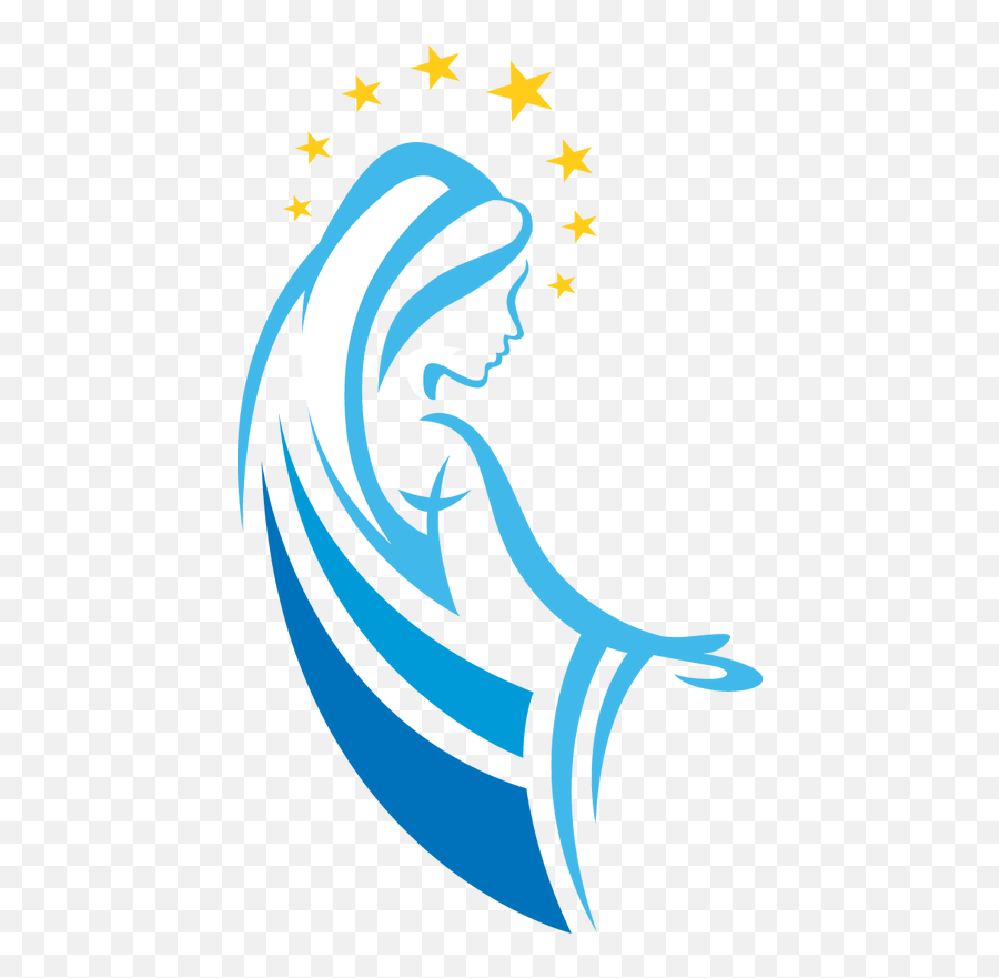 Fyi - Our Lady Of Grace Logo 473x800 Jesus Drawings Clip Art Our Lady Of Lourdes Clipart Png,Our Lady Of Fatima Icon