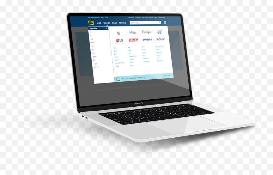 Brands Menu Redesign - Bestbuyca Clayton Hebenik Ui Space Bar Png,Bestbuy Icon