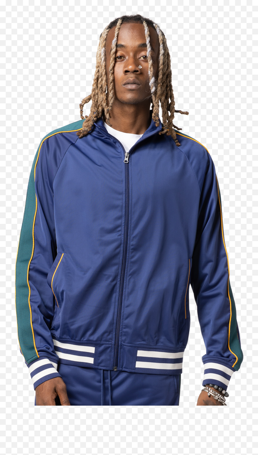 Mens Lckr Tricot Track Jacket In Blueprintblueprint - Hooded Png,Adidas Tricot Icon Jacket
