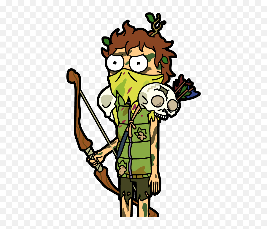 Wild Man Morty - Pocket Morty Png Clipart Full Size Pocket Mortys Survivalist Morty,Morty Png