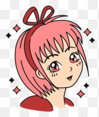 Anime Girl Head In Love Transparent Png U0026 Svg Vector