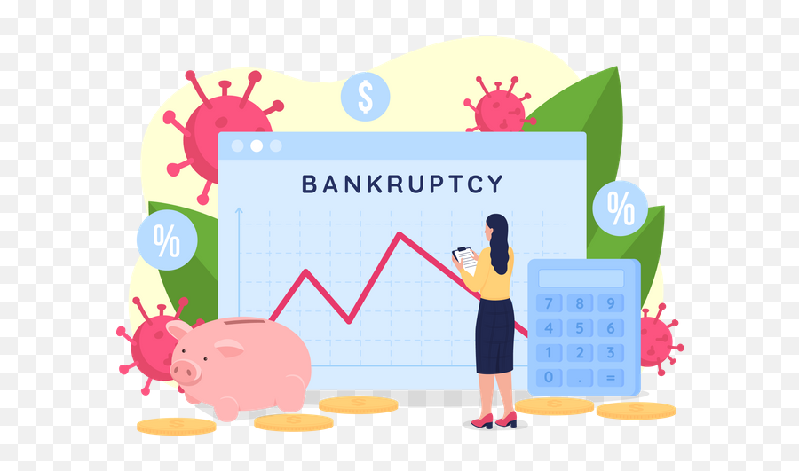 Bankrupt Icon - Download In Glyph Style Bankruptcy Illustration Png,Bankrupt Icon