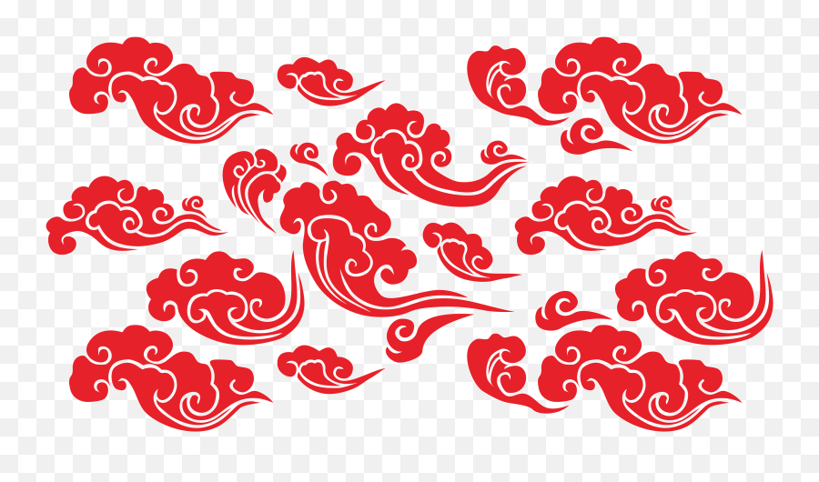Chinese Cloud Vector Png Transparent - Japanese Cloud Vector Png,Japanese Clouds Png