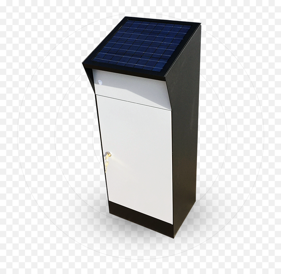 Download Hd Letter Box With Solar Powered Lighting - Solar Solar Dish Png,Solar Panel Png