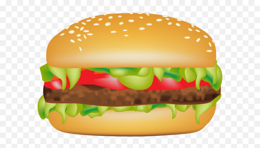 Download Hd Burger And Fries Free For About - Hamburger Clipart Transparent Png,Hamburger Transparent