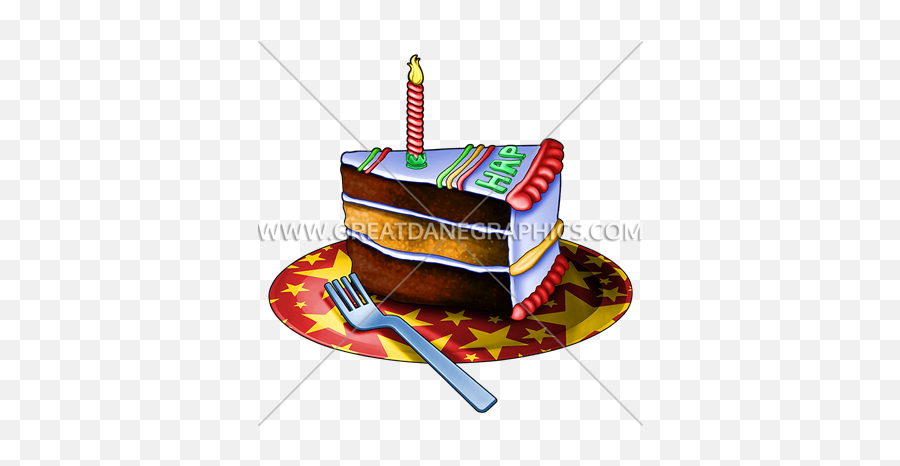 Slice Of Cake Production Ready Artwork For T - Shirt Printing Birthday Cake Png,Cake Slice Png