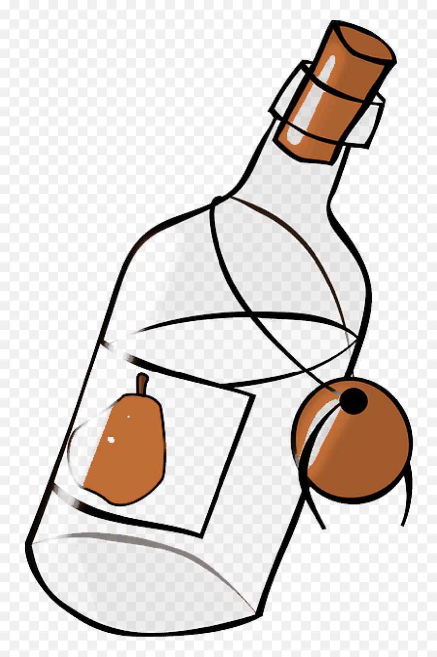 Moonshine Bottle Clipart Cartoon Light - Liquor Vector Icon Message In A Bottle Clipart Png,Moonshine Png