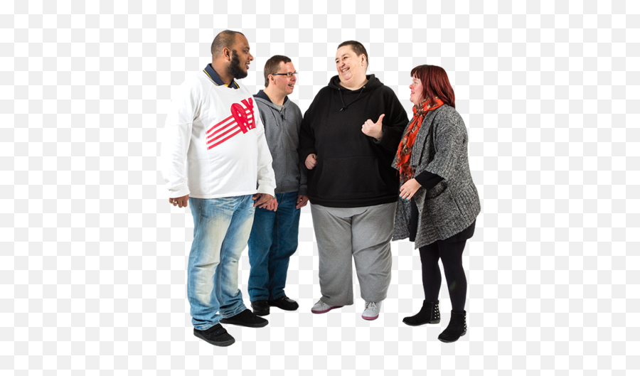 Four People Standing Together Talking - 5 People Standing Together Png,People Standing Png