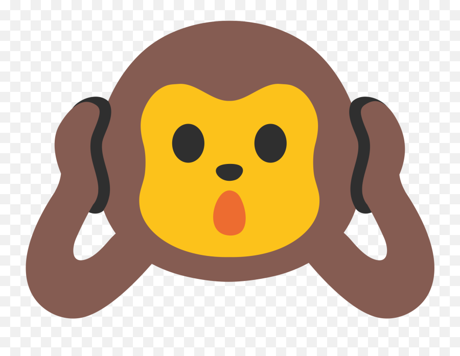 Monkey Ears Png Vector Transpa Library - Hear No Evil Clipart,Ears Png