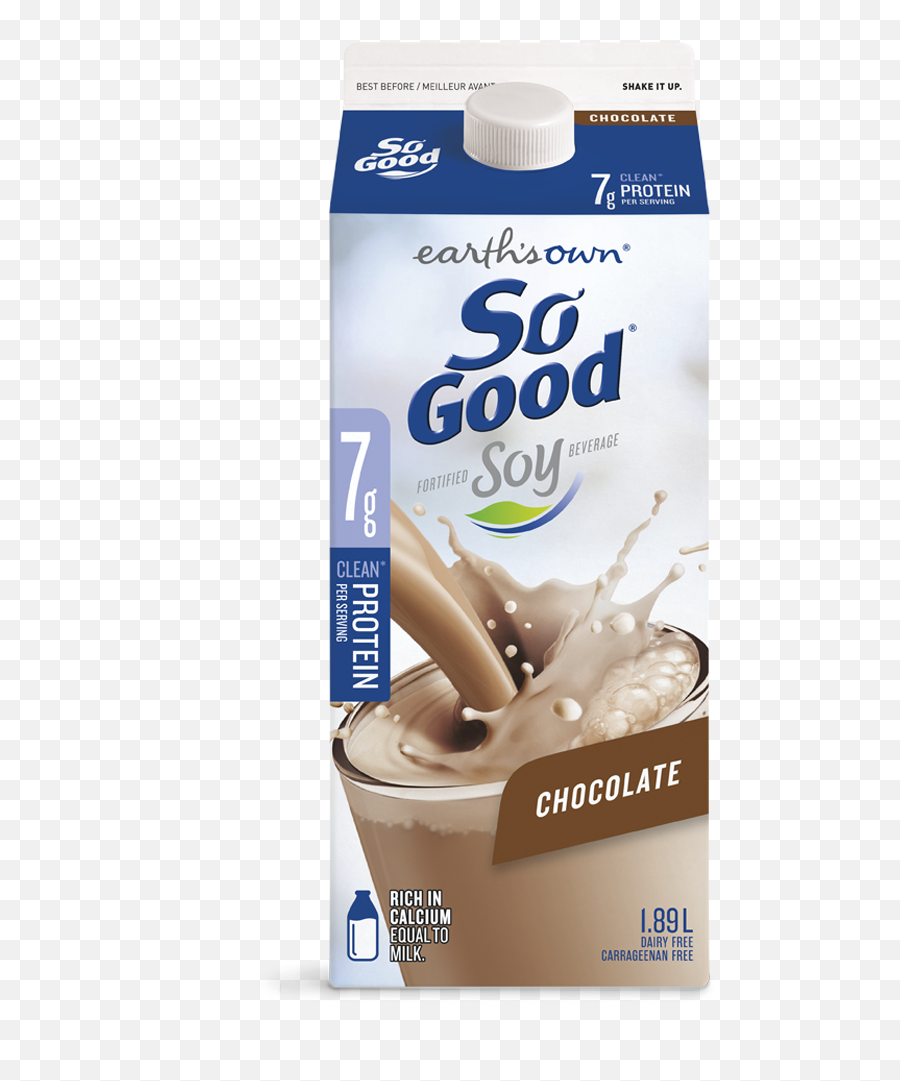 Chocolate Soy Milk Earthu0027s Own Products - So Good Png,Chocolate Milk Png