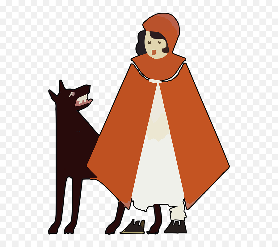 Little Red Riding - Free Vector Graphic On Pixabay Little Red Riding Hood And Wolf Png,Red Hood Png