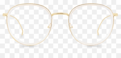 Nash Transparent Oval Glasses - Material png