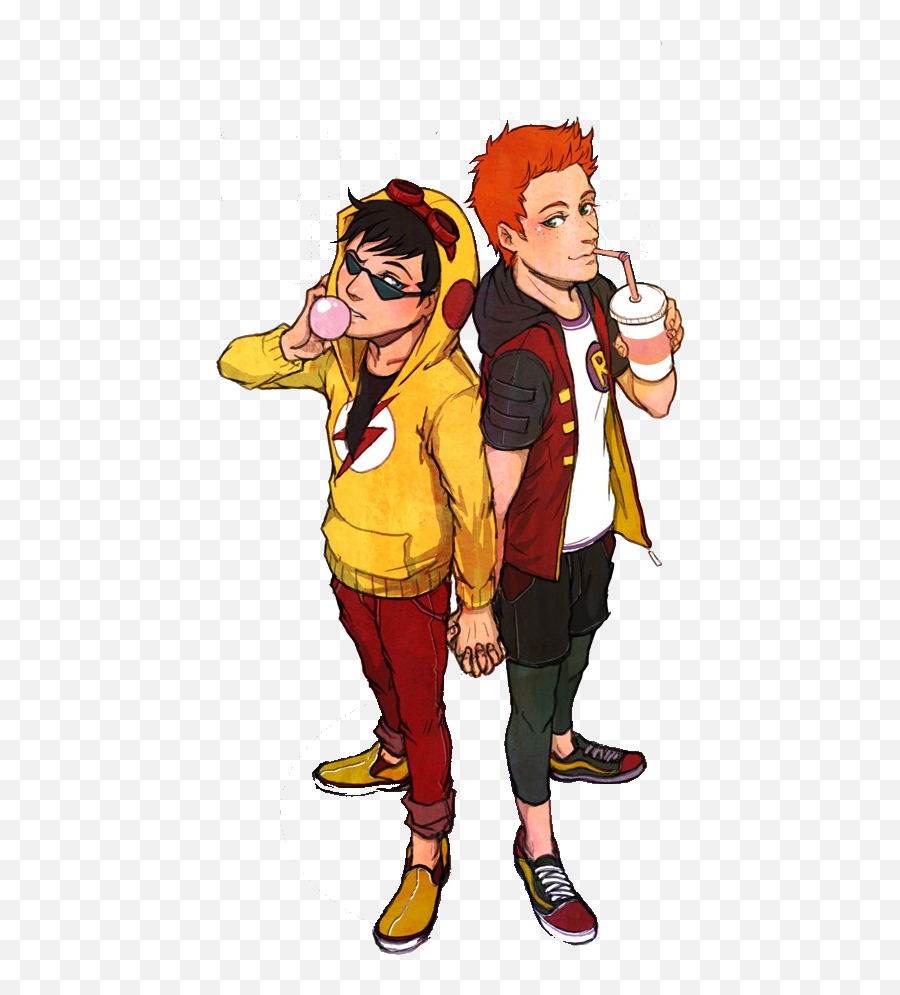 Scm Music Player - Kid Flash And Robin Full Size Png Robin And Kid Flash,Kid Flash Png
