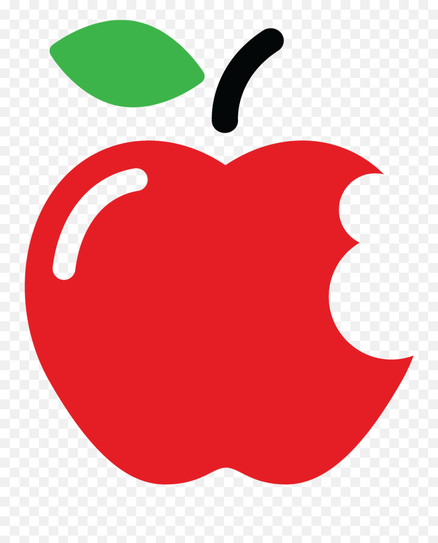 Pfe Bite - Sized Learning Series Cartoon Apple With Bite Fruit Transparent Apple Symbol Png,Bite Png