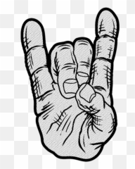 Devil Horns Salute - Metal Png
