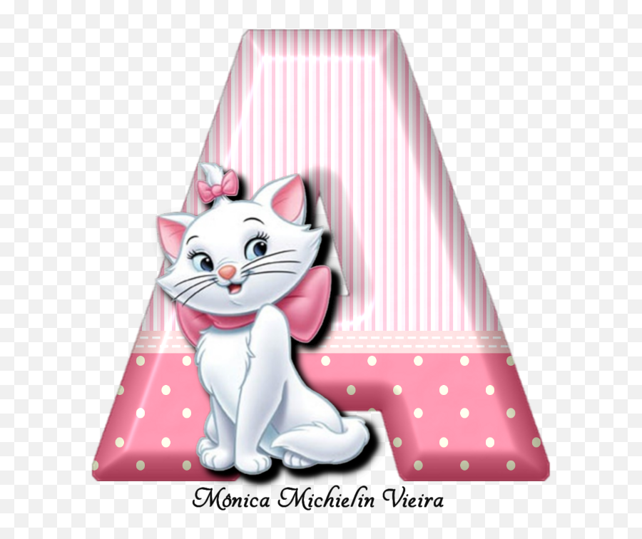 Monica Michielin Alfabetos Alfabeto Gatinha Marie Disney - Cat Marie Alphabet Png,Disney Png