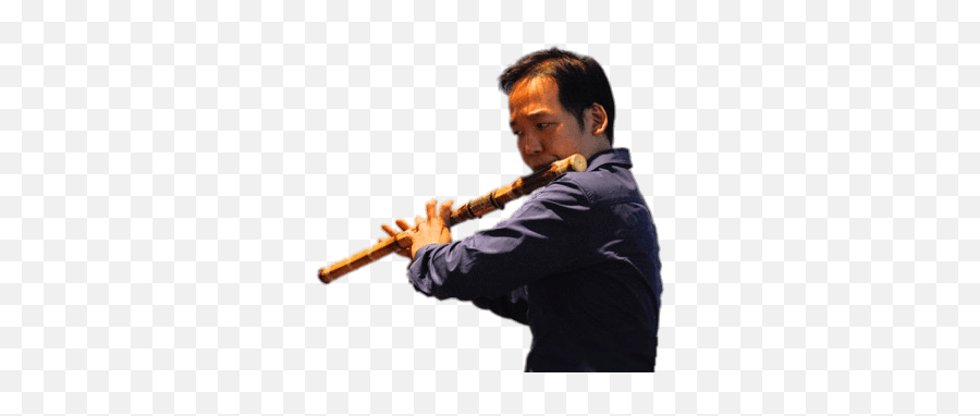 Musician Playing The Daegeum Flute Transparent Png - Stickpng Flute Player Png,Flute Transparent